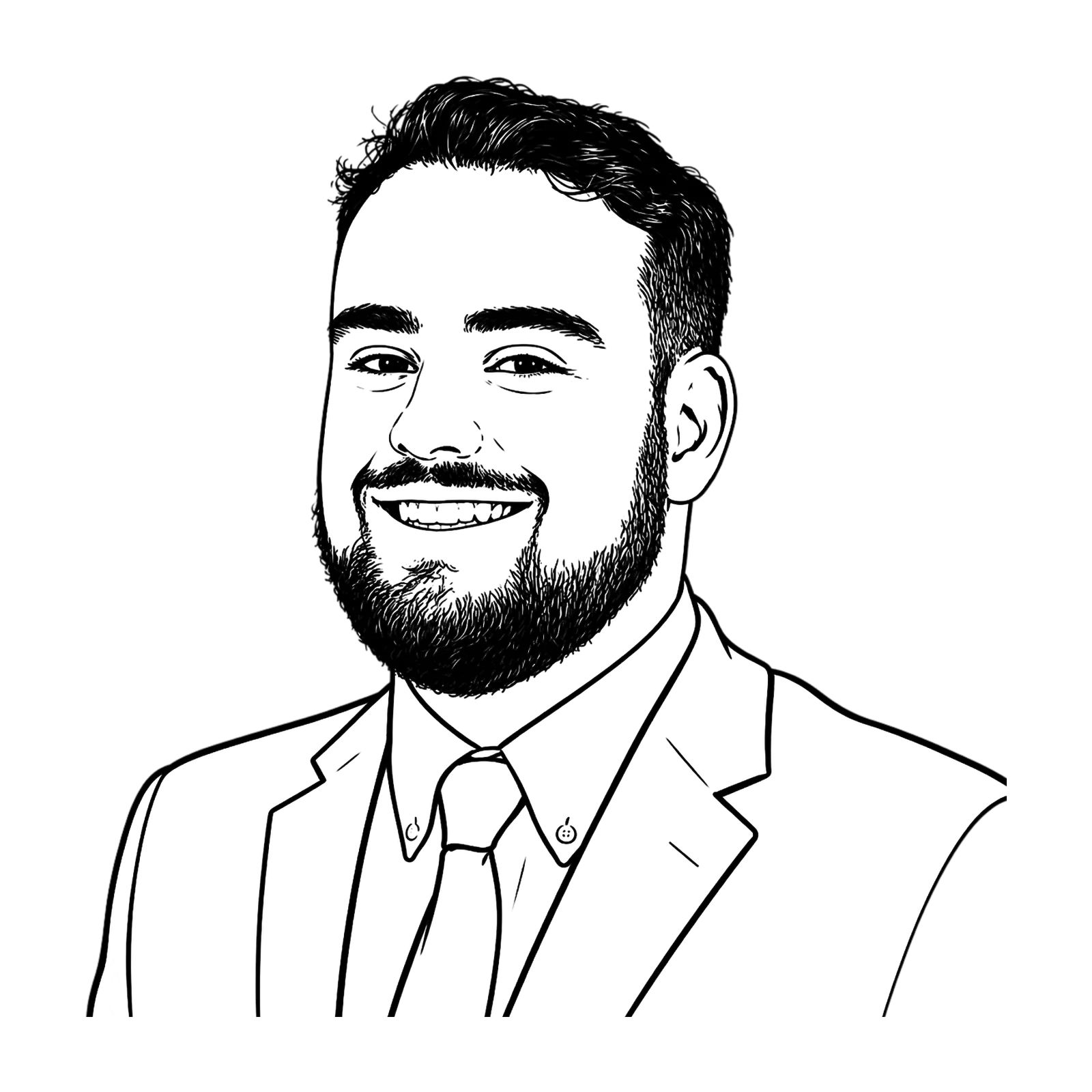 Portrait dessiné de Paul Retailleau, customer success IA