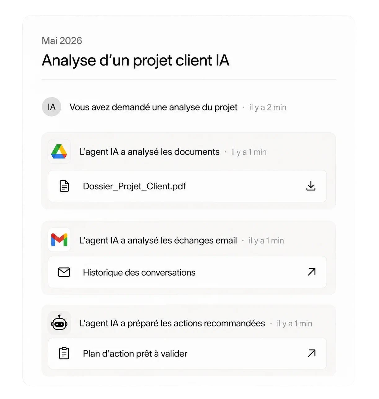 Illustration IA pour la page Agents IA de Vision IA